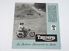 Triumph - Tiger, Thunderbird, Bonneville, Trophy... prospekt - 1959