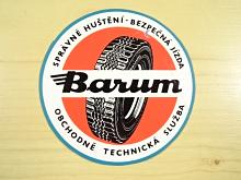 Barum - správné huštění - bezpečná jízda - samolepka