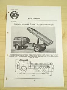 Škoda 706 RTS - sklápěč - Liaz - katalogový list - 1960