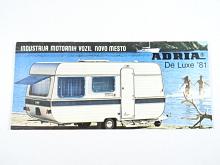 Adria De Luxe '81 - prospekt - IMV - Industrija Motornih Vozil Novo Mesto - Jugoslavija