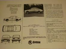 Škoda - automobily Škoda 1985 - Rapid - prospekt