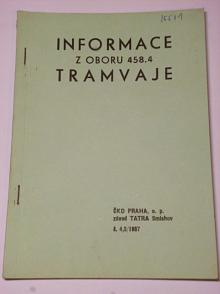 Informace z oboru 458.4 tramvaje - 4,5/1987