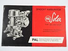 PAL Solex typ 35-40 UAIP - spádový karburátor - prospekt - Praga Alfa, Golden, Grand, RN, RV, Škoda Superb, 256 B, Tatra 90