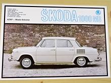 Škoda 1000 MB - prospekt - AZNP Mladá Boleslav - Motokov