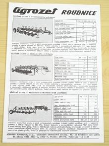 Agrozet Roudnice - pluhy, kombinátory, secí stroje - prospekt