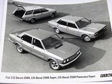 Fiat 132 Diesel 2500, 131 Diesel Super, Panorama Super - fotografie - 1979