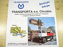 Transporta a. s. Chrudim - tradiční výrobce manipulačních vozíků pro manipulaci a dopravu dlouhých břemen - plakát - 1993