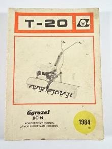 Úplná převodová skříň T-20 - návod k obsluze - seznam dílců - 1984 - Terra