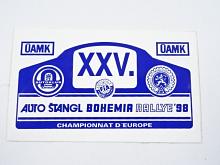 XXV. Auto Štangl Bohemia Rallye - 1998 - samolepka
