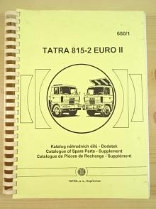 Tatra 815-2 Euro II - Katalog náhradních dílů - dodatek - 1996