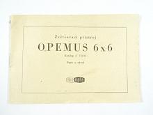 Meopta - zvětšovací přístroj Opemus 6 x 6 - popis a návod - 1963