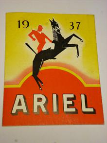 Ariel 1937 - Square four, Red Hunter, 500 OHV ... prospekt