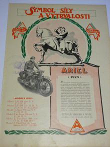 Ariel 1929 symbol síly a vytrvalosti - prospekt