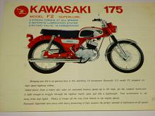 Kawasaki 175 model F2 Superlube - prospekt