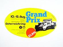 Grand Prix - 10. - 12. Aug. Großer Preis von Österreich Formel 1 - Österreichring - samolepka