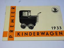 Premier Kinderwagen 1933 - kočárky - prospekt + ceník