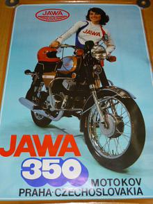 JAWA 350 tyo 634 - plakát - Motokov - 1979