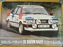 XV. Barum Rallye ČSSR - Gottwaldov - 20. - 23. 6. 1985 - Mistrovství evropy - Audi - plakát