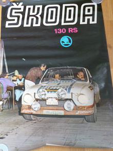 Škoda 130 RS - plakát - AZNP Mladá Boleslav