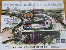 Grand Prix Brno - mistrovství Evropy - 1977 - plakát - Vladimír Valenta