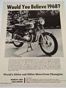 JAWA 350 Californian 1968 - USA - reklama z časopisu