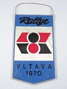 Rallye Vltava - 1970 - Klatovy - ČSSR - vlaječka - Auto Škoda