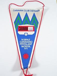 Caravan Club Ostrava - IV. sraz caravanů Frýdlant n. Ostr. 1975 - vlaječka