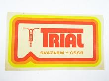 Trial - Svazarm - ČSSR - samolepka