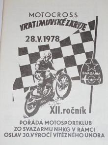 Motocross Vratimovské Zaryje - 28. 5. 1978 - program