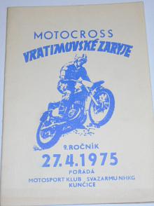 Motocross Vratimovské Zaryje - 27. 4. 1975 - program