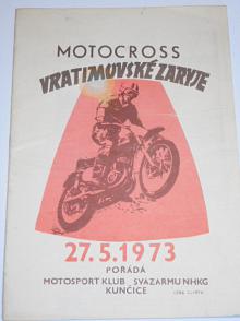 Motocross Vratimovské Zaryje - 27. 5. 1973 - program