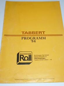 Tabbert - Caravans - Program 1984 - prospekt