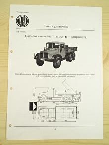 Tatra 111 S2 - E - sklápěčkový automobil - katalogový list - 1960