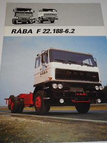 Rába F 22.188-6.2 Three-Axle Chassis with Cab - prospekt