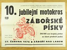 10. jubilejní motokros - Zábořské písky -27. června 1976 - Záboří nad Labem