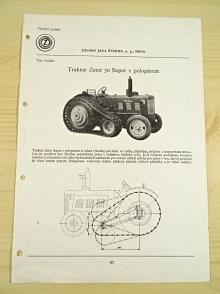 Zetor 50 Super s polopásem - katalogový list - 1960