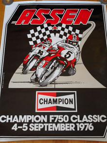 Assen - Champion F 750 Classic 4-5 september 1974 - plakát