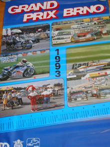 Grand Prix Brno 1993 - kalendář - plakát