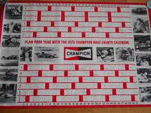 Plan your year with the 1973 Champion race events calendar - plakát