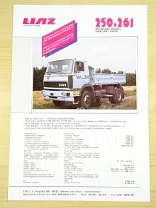 Liaz 250.261 - třístranný sklápěč - prospekt