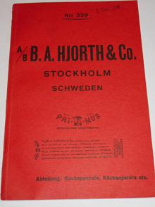 B.A. Hjorth a Co. Stockholm - Primus - Kochapparate, Küchengeräte - prospekt