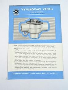 PAL autobrzdy - vyfukovací ventil - prospekt - 1965