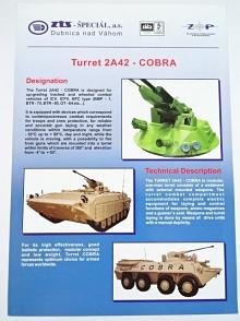 Turret 2A42  Cobra - prospekt - ZTS Dubnica nad Váhom