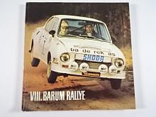 VIII. Barum Rallye 1978 - mezinárodní automobilová soutěž - Gottwaldov - program + startovní listina + plakát