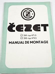 ČZ 250/471-5, 350/472-5 - Manual de montage - 1981