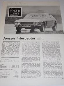 Jensen Interceptor - Autocar Road Test - 1967