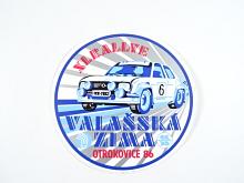 XI. Rallye Valašská zima - Otrokovice - 1986 - samolepka