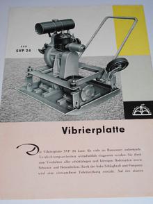Vibrierplatte Typ SVP 24 - prospekt - 1960