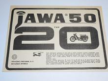 JAWA 50 typ 20 - prospekt - leták