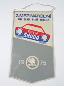 2. Mezinárodní Rallye Škoda - 1975 - AMK Škoda Mladá Boleslav - vlaječka